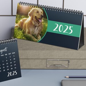 Custom Desk Calendar Personalized 2025 Photo Desk Calendar