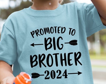 Promoted To Big Brother 2024 Shirt, Big Brother T Shirt, Baby Announcement Shirt Big Brother Gift Big Bro Shirt Baby Reveal Big Brother Gift