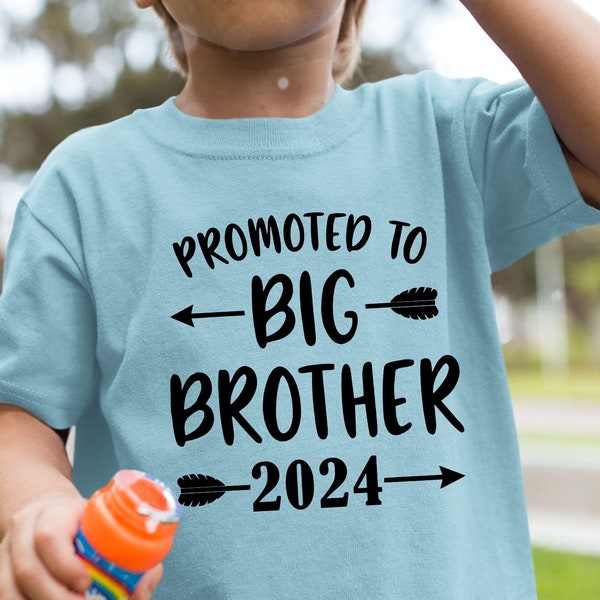 Promoted To Big Brother 2024 Shirt, Big Brother T Shirt, Baby Announcement Shirt Big Brother Gift Big Bro Shirt Baby Reveal Big Brother Gift