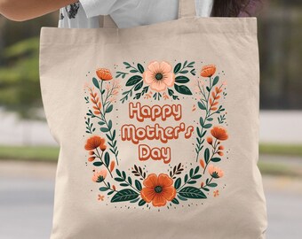 Happy Mother's Day Tote Bag, Mum Gift, Mum gift From Daughter, Mum Gif From Son, Mom Tote Bag, Mothers Day Gift Bag, Gift For Mom, Gift her