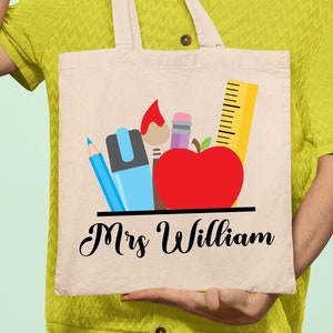 Teacher Tote Bag Personalised Graduation Gift for New Teachers ...