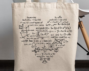 Math Teacher Tote Bag, School Leaving Gift, Science Teacher Tote Bag, Teacher Appreciation Gift, Teacher Thank You Tote Bag, Teacher Gifts