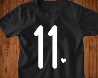 11e verjaardag shirt 11e verjaardag cadeau elf verjaardag shirt jongens 11e verjaardag shirt 11e verjaardag meisjes shirt 11e verjaardag partij shirts