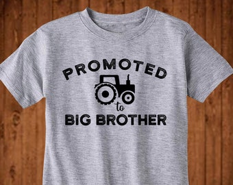 Promoted To Big Brother Kids T Shirt Big Brother Announcement Shirt Big Bro Shirt Big Brother Shirt Sibling Brother Shirt  Toddler Gift Tees