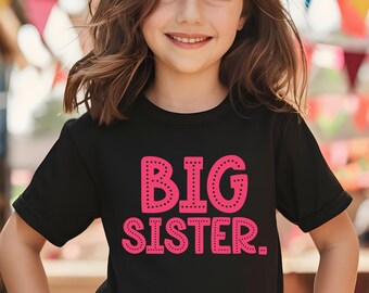 Big Sister Gift, Big Sister Heart Toddler Shirt, Big Sister Toddler Sweatshirt, Pregnancy Announcement Big Sister T Shirt