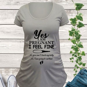 Yes I am Pregnant Shirt Maternity Shirt Pregnancy Shirt Pregnancy Announcement Party Gift Mum to Be Shirt Baby Reveal Tee Gift For Pregnant