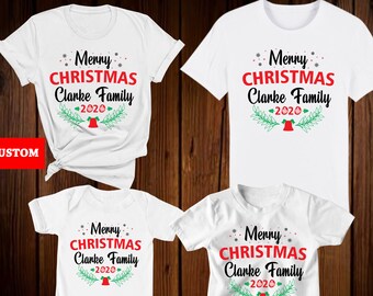 Merry Family Christmas T Shirts Etsy