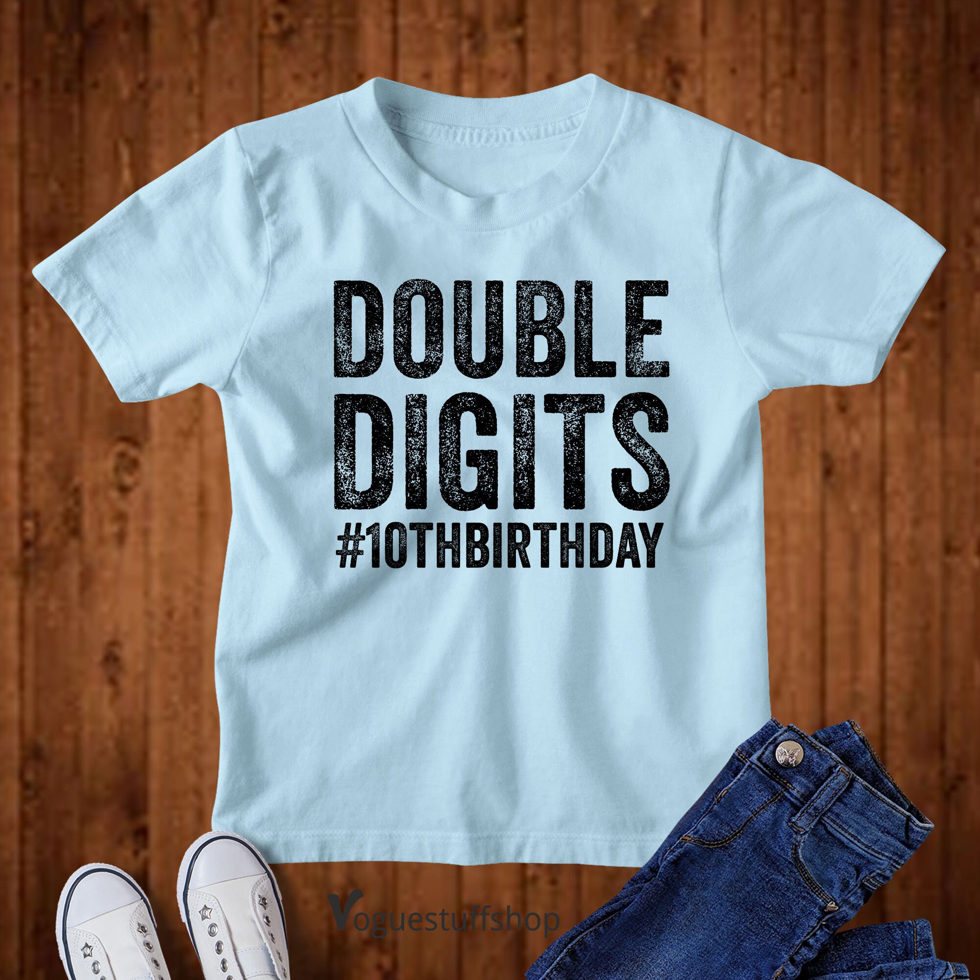 Discover 10th Birthday T Shirt Double Digit Birthday Shirt 10th Birthday T-Shirt