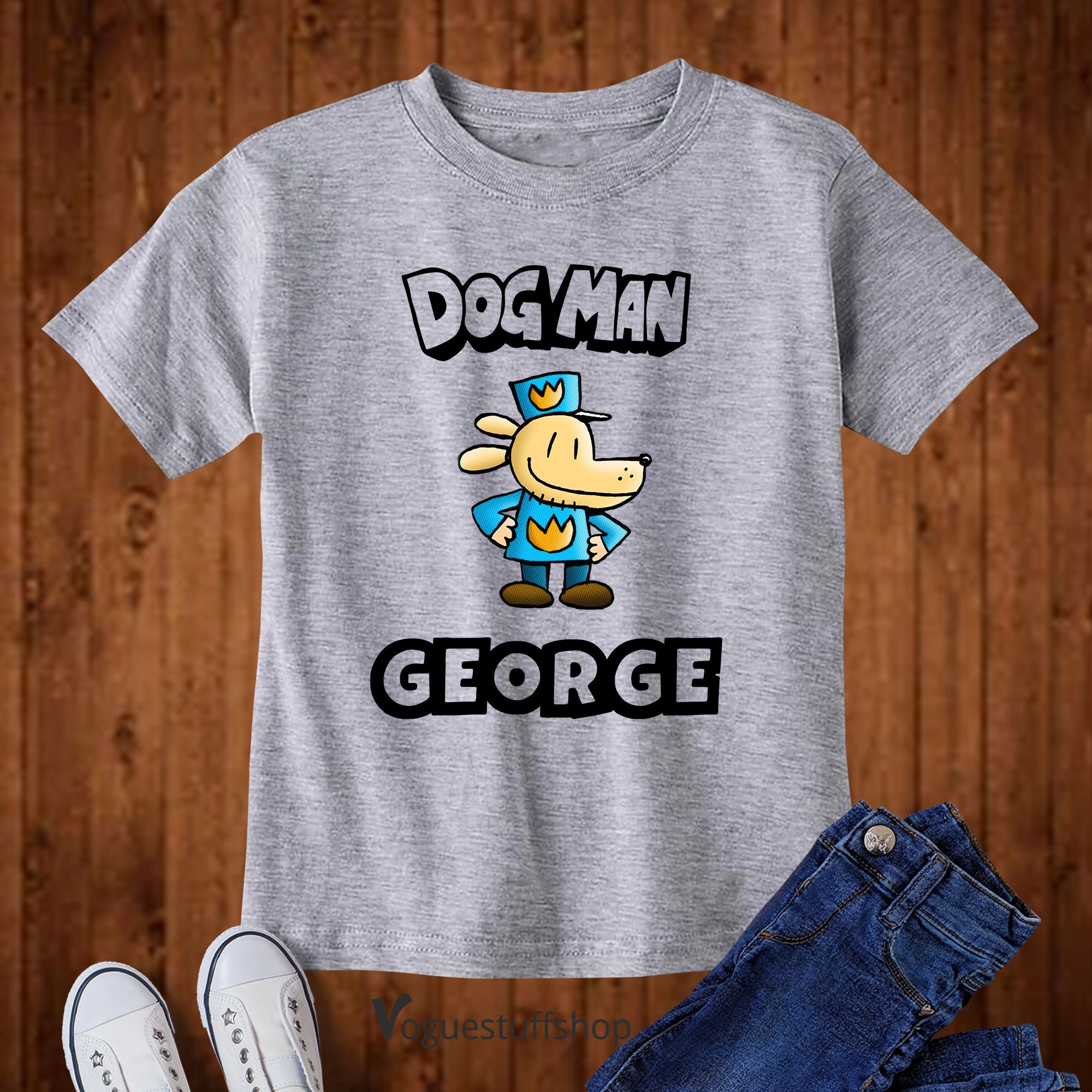 Personalised Dog Man T Shirt Kids Book Day Shirt Dogman Book - Etsy