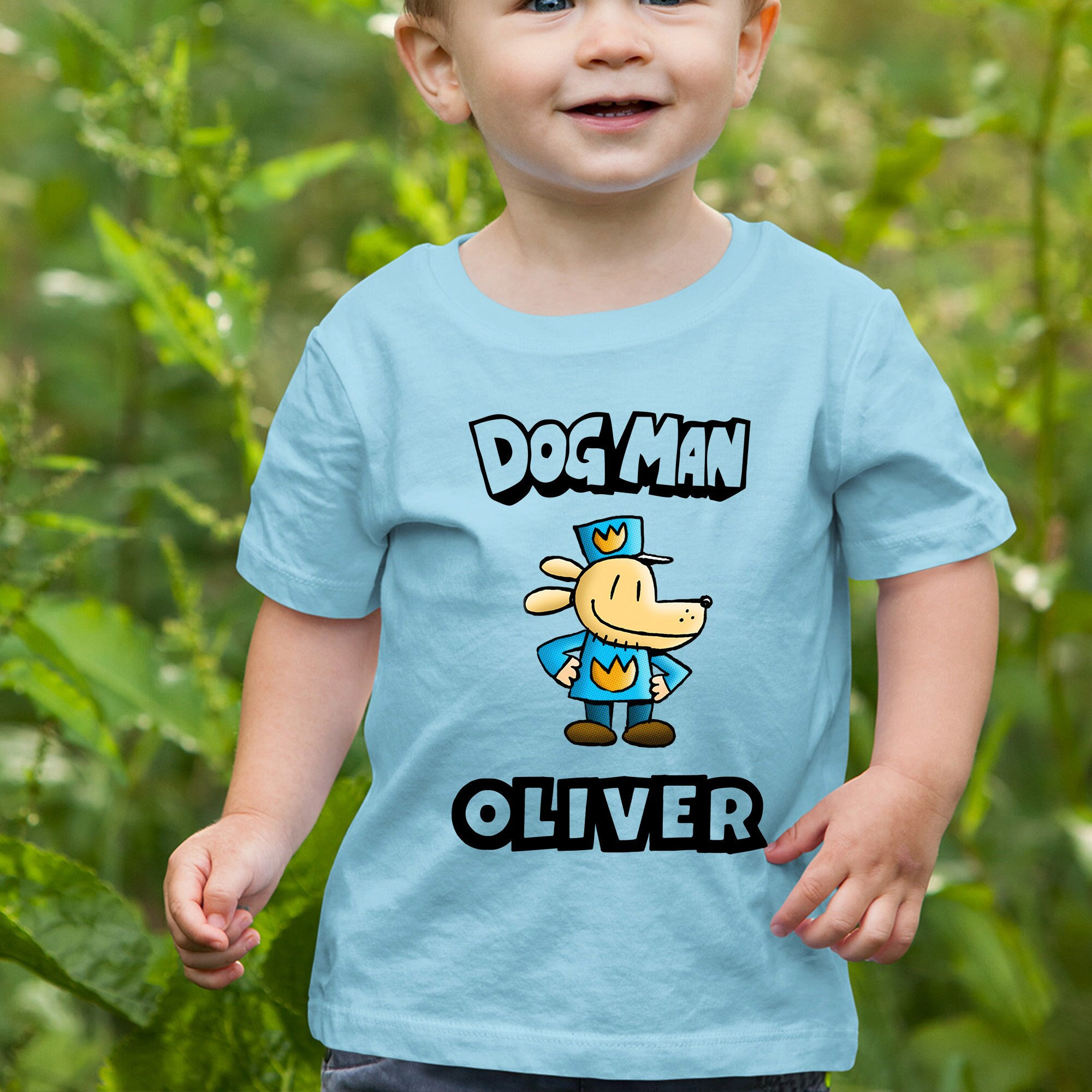 Personalised Dog Man T Shirt Kids Book Day Shirt Dogman Book Etsy