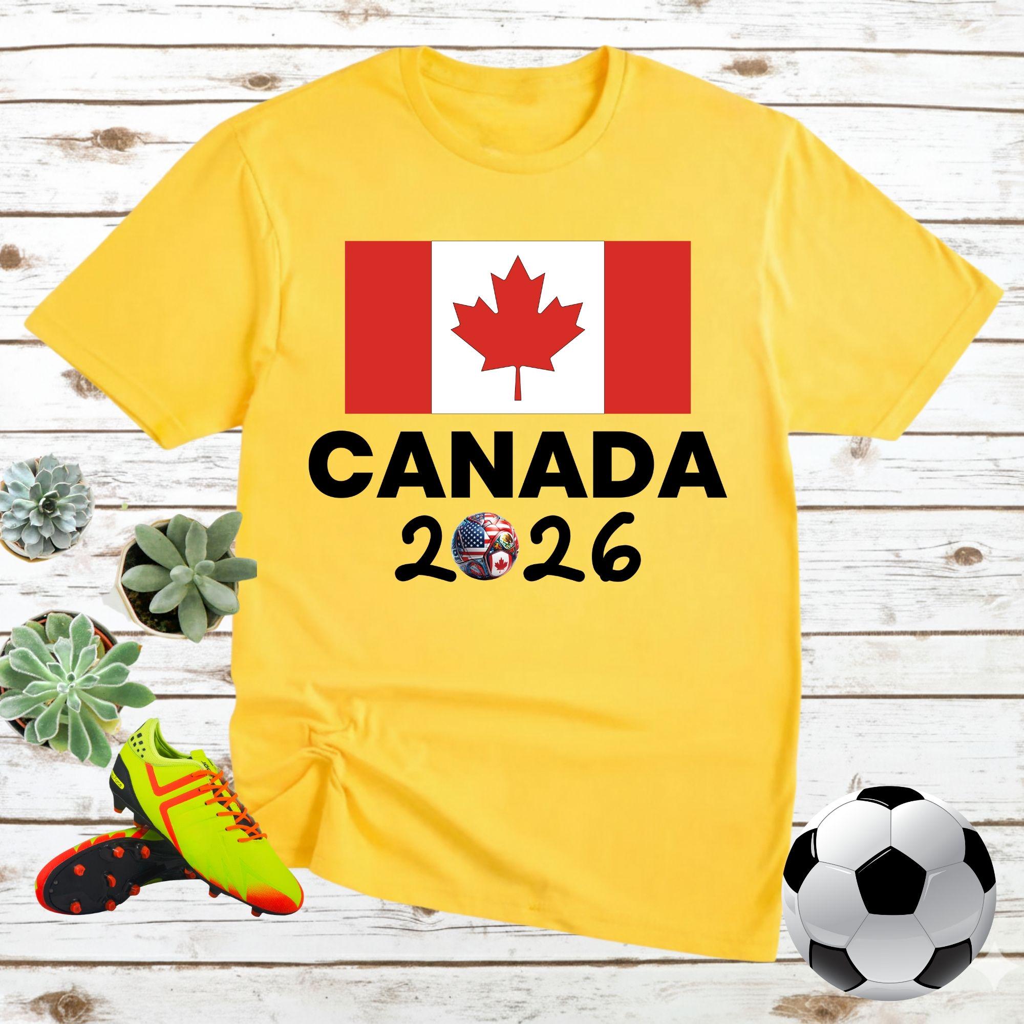 Canada Shirt World Cup 2026 Soccer Fan Tee Les Rouges Canadian Football ...