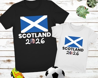 Scotland Shirt World Cup 2026 Soccer Fan Tee Tartan Army Scottish Football Lover Gift Men Women Kids Apparel Soccer Player Supporter Wear