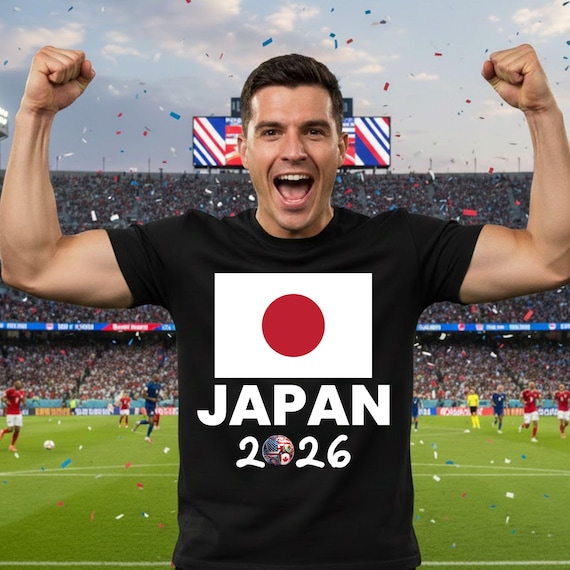 Japan Shirt World Cup 2026 Soccer Fan Tee Samurai Blue Japanese
