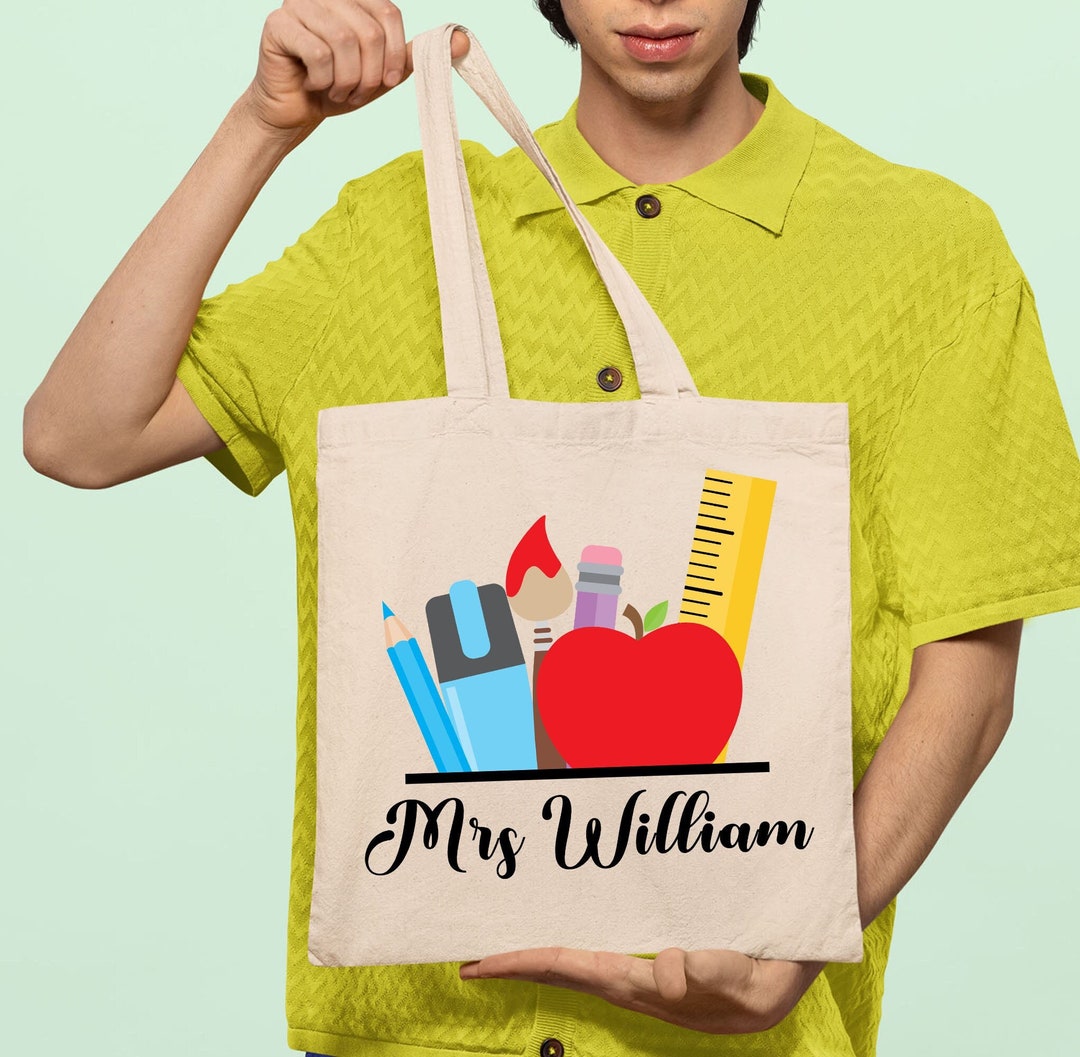 Teacher Tote Bag Personalised Graduation Gift for New Teachers ...