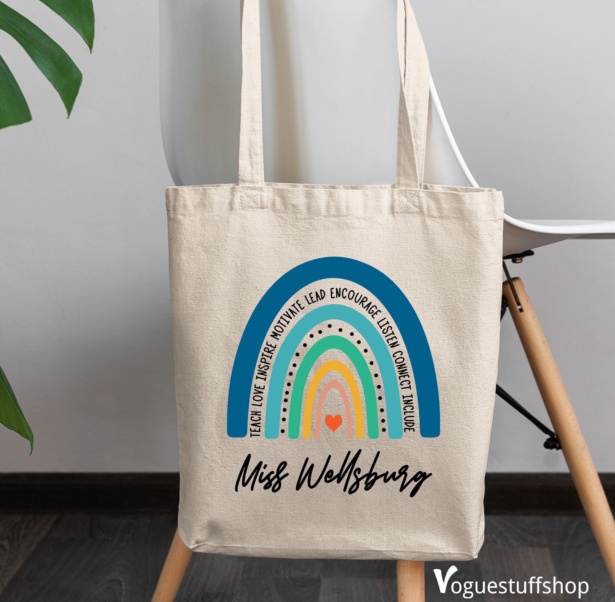 Borsa Personalizzata Borsa Tote In Cotone Personalizzata "Thank - Foto 7