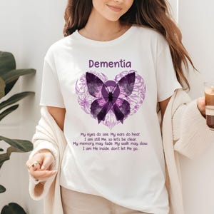 Dementia Awareness Shirt, Alzheimer&#39;s Disease Shirt, Sassy Alzheimer&#39;s Shirts, Purple Ribbon Alzheimer&#39;s Shirt, Dementia Caregiver Nurse Tee