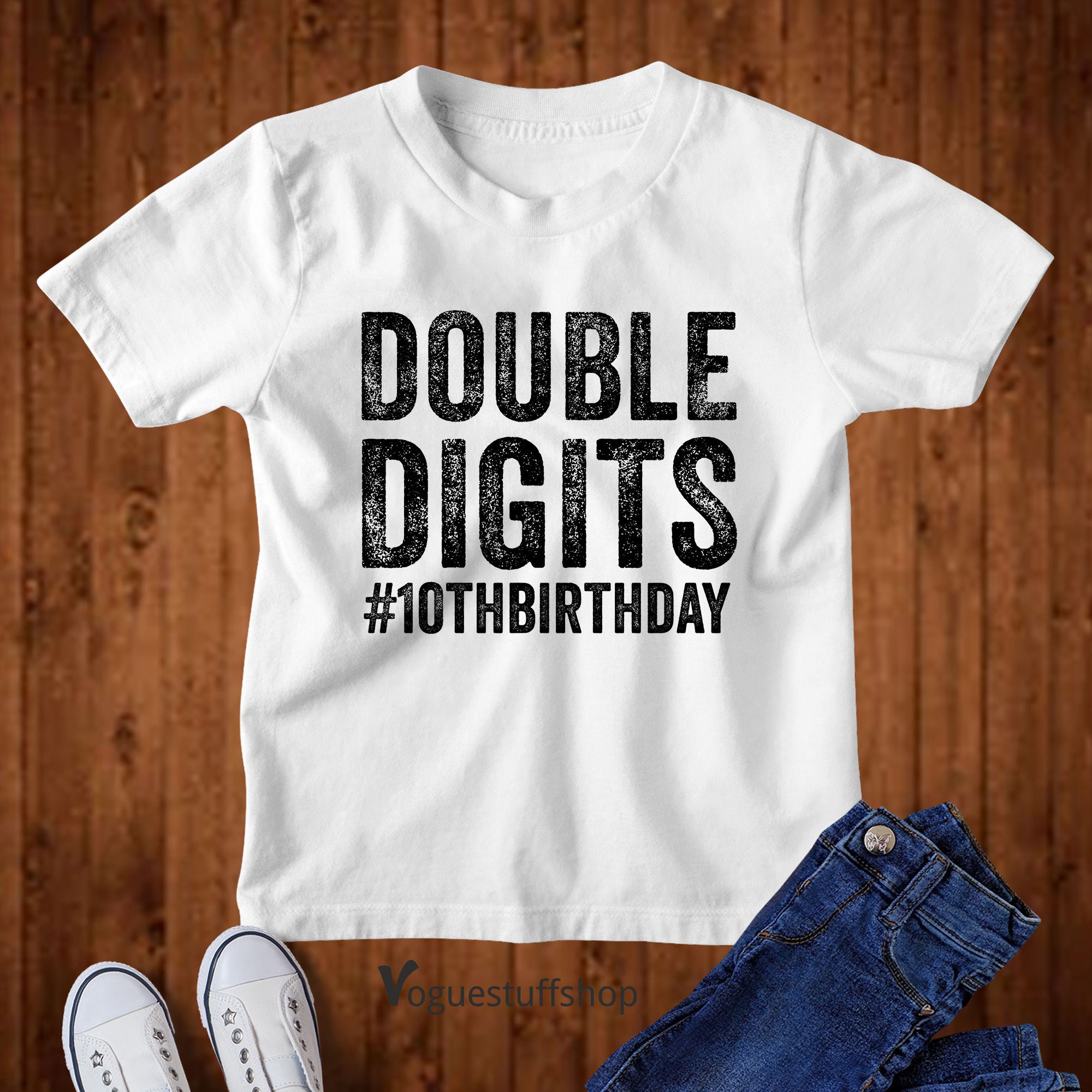 Discover 10th Birthday T Shirt Double Digit Birthday Shirt 10th Birthday T-Shirt