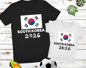 South Korea Shirt World Cup 2026 Soccer Fan Tee Taegeuk Warriors Korean Football Lover Gift Men Women Kids Apparel Soccer Player Supporter