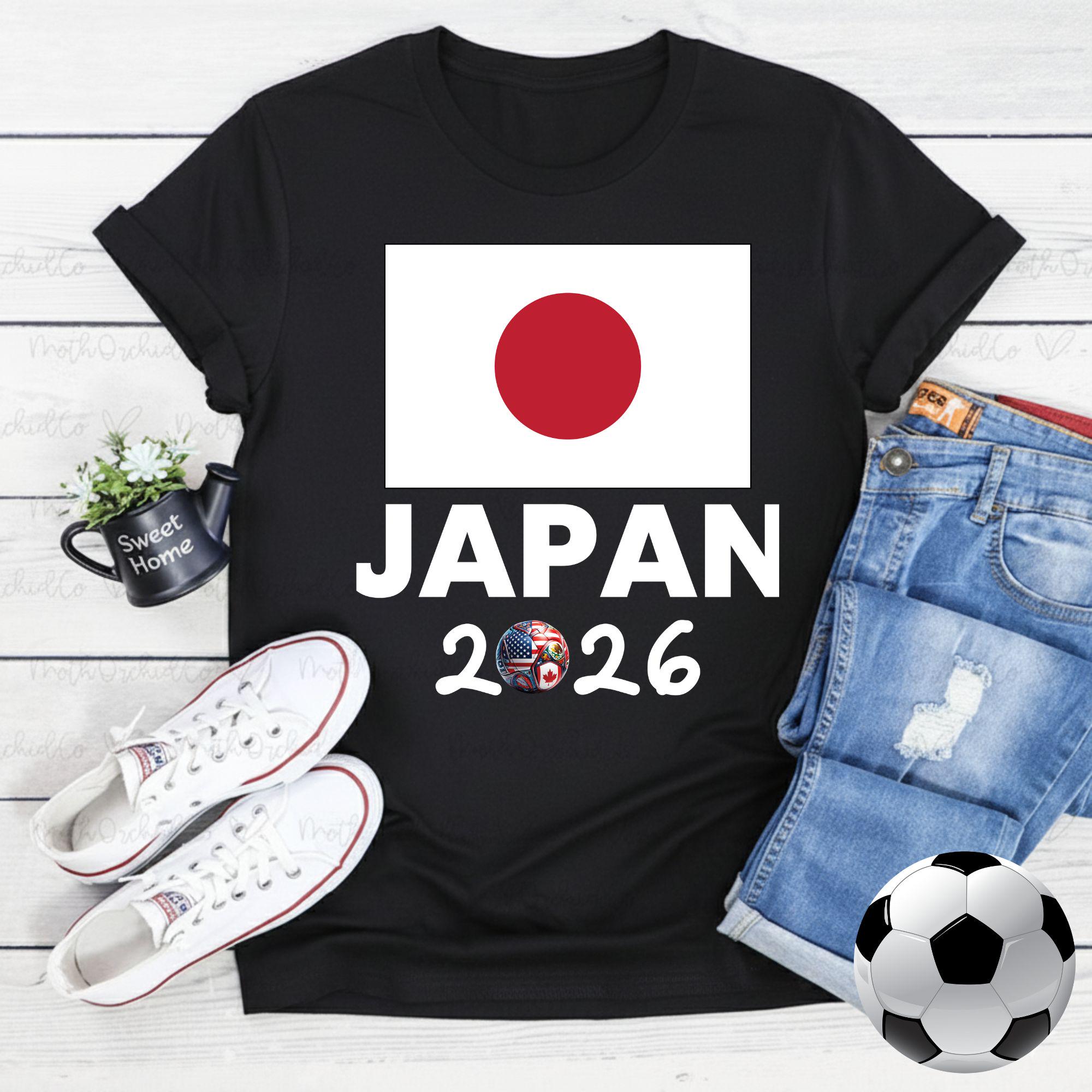 Japan Shirt World Cup 2026 Soccer Fan Tee Samurai Blue Japanese