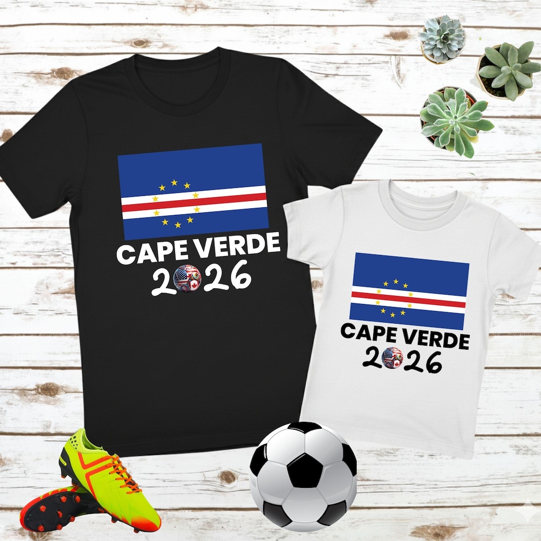 Cape Verde Shirt World Cup 2026 Soccer Fan Tee Tubaroes Azuis