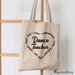 Pink Dance Teacher Appreciation Tote Bag - Canvas Gift For Dance Instructors, 14" X 15"