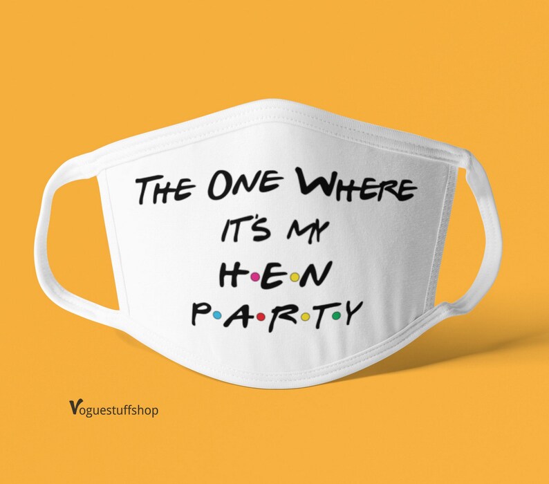 Lockdown Hen Party Face Mask Friends Hen Party Face Masks Etsy UK