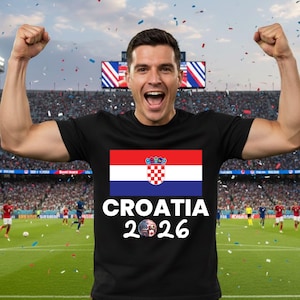Croatia Shirt World Cup 2026 Soccer Fan Tee Vatreni Croatian Football Lover Gift Men Women Kids Apparel Soccer Player Supporter Clothing