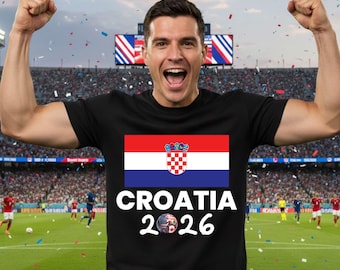 Croatia Shirt World Cup 2026 Soccer Fan Tee Vatreni Croatian Football Lover Gift Men Women Kids Apparel Soccer Player Supporter Clothing