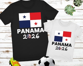 Camiseta Panamá Copa do Mundo 2026 para Fãs de Futebol, Los Canaleros, Presente para Amantes do Futebol Panamenho, Roupa para Homens, Mulheres e Crianças, Vestuário para Torcedores de Futebol