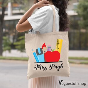 Teacher Tote Bag Personalised Graduation Gift for New Teachers ...