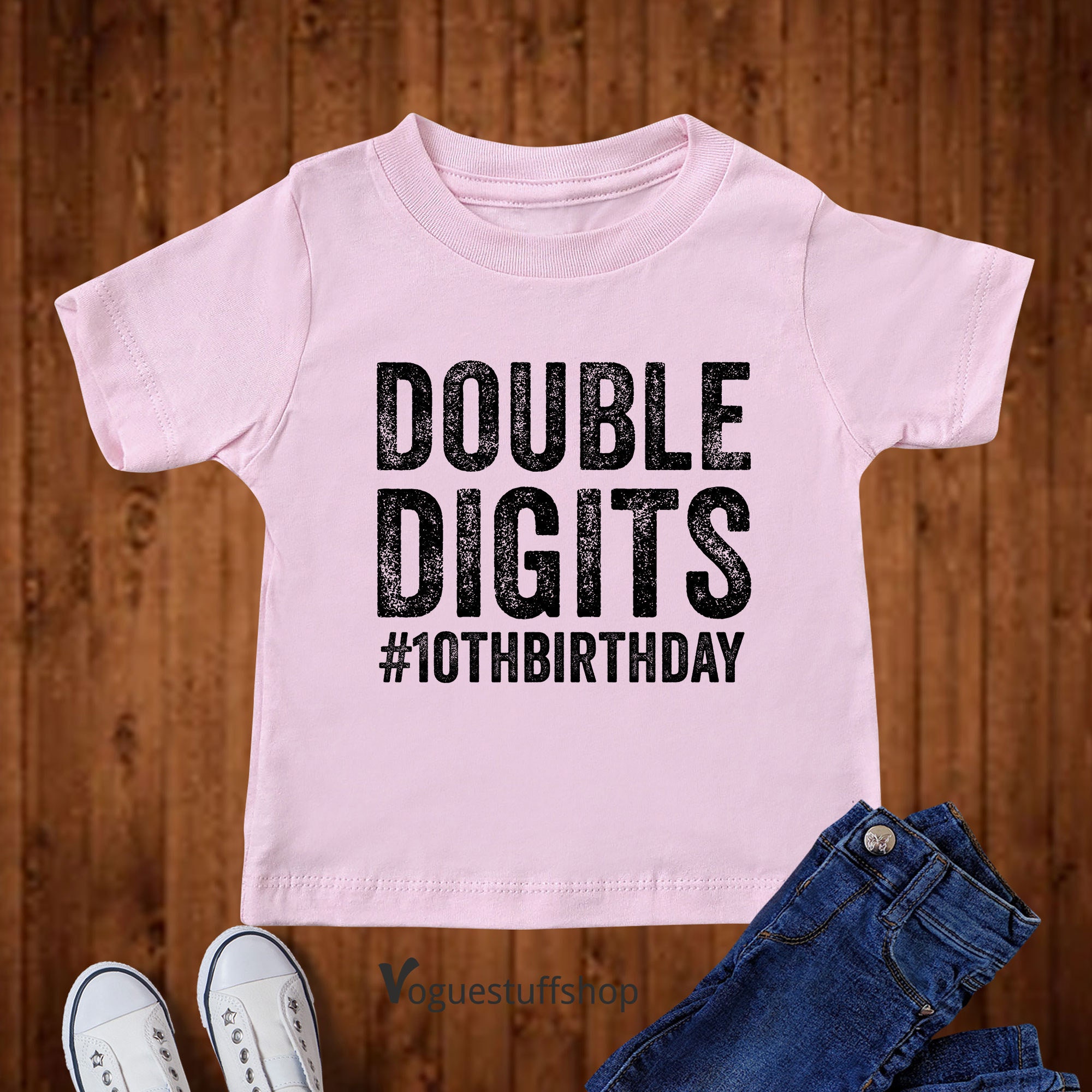 Discover 10th Birthday T Shirt Double Digit Birthday Shirt 10th Birthday T-Shirt