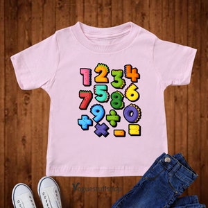 Kids Math Day T-shirt - Boys Number Math Day Shirt, Girls Number Math ...