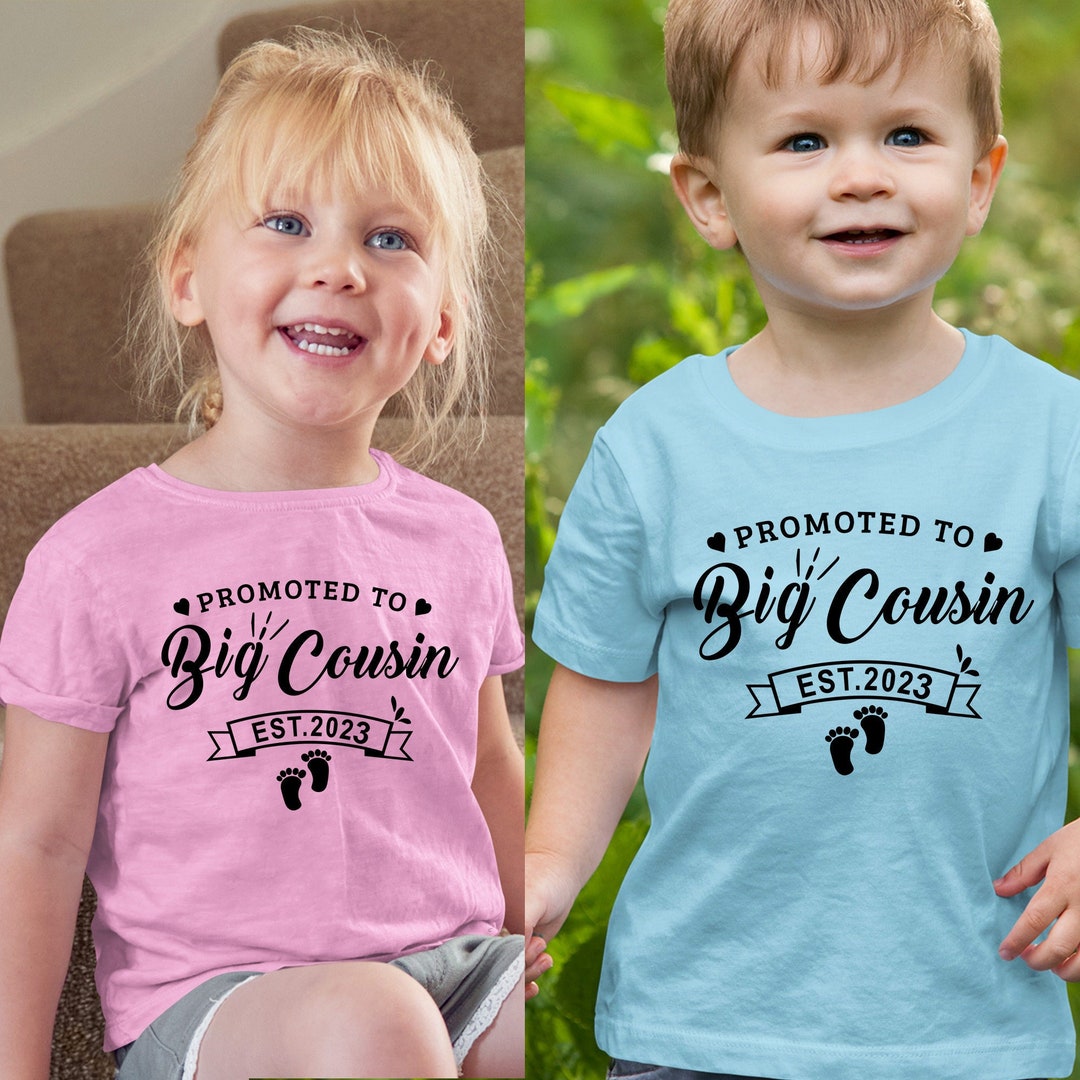 Promoted to Big Cousin Est 2023 T Shirt Big Cousin - Etsy UK