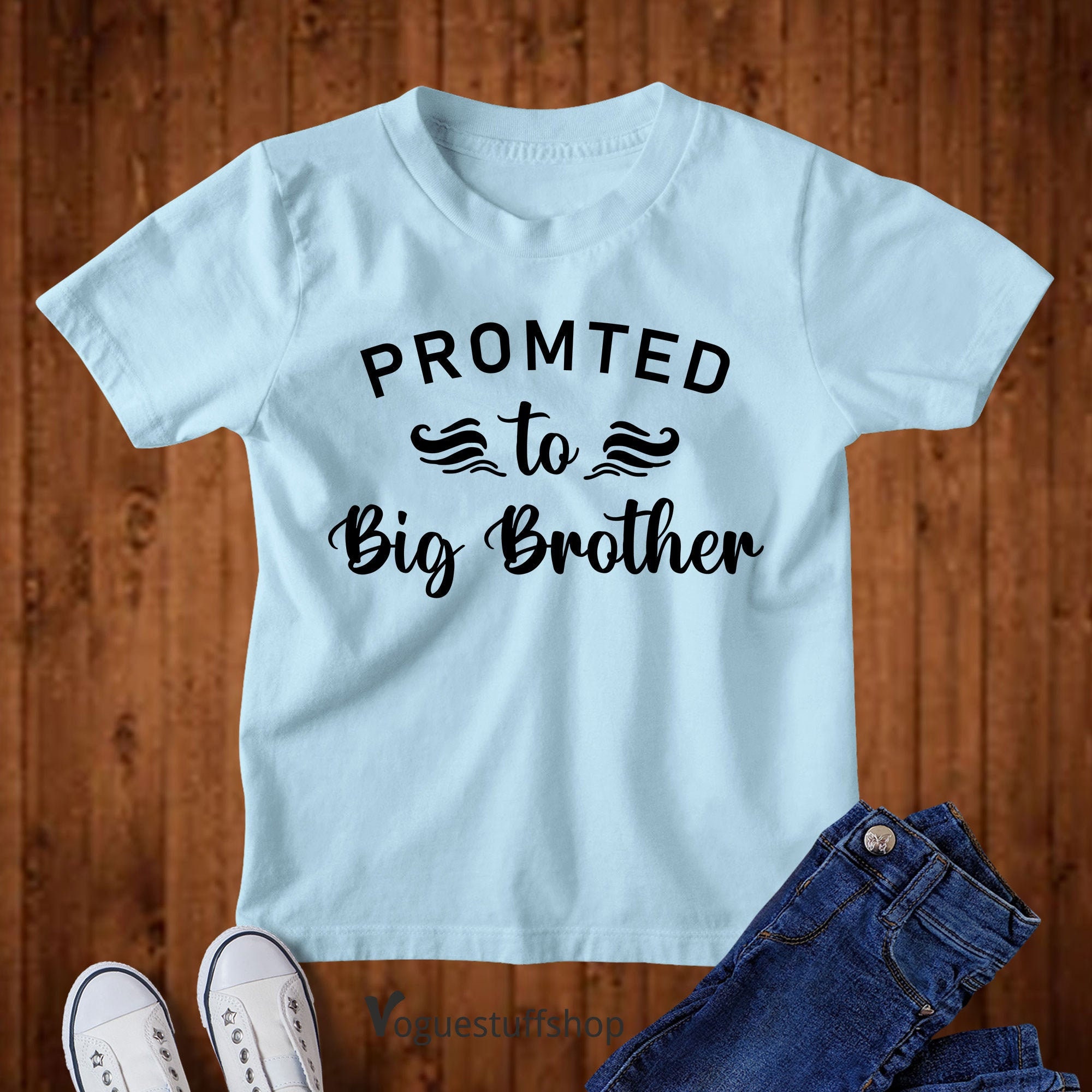 Promoted To Big Brother T Shirt Big Brother Announcement Kids Etsy