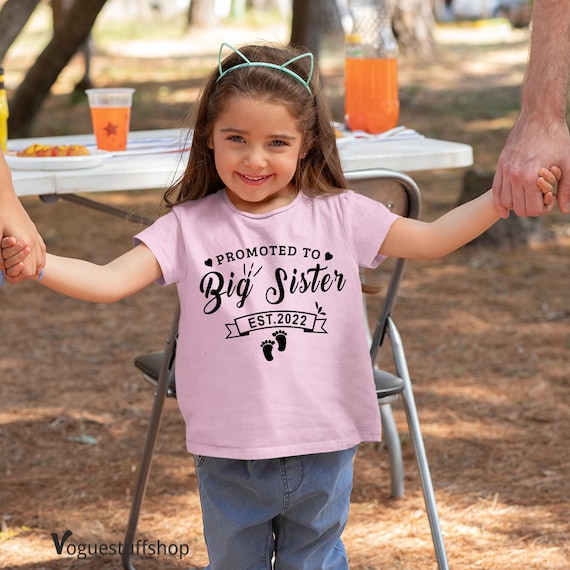 Promoted to Big Sister Est 2022 T Shirt 