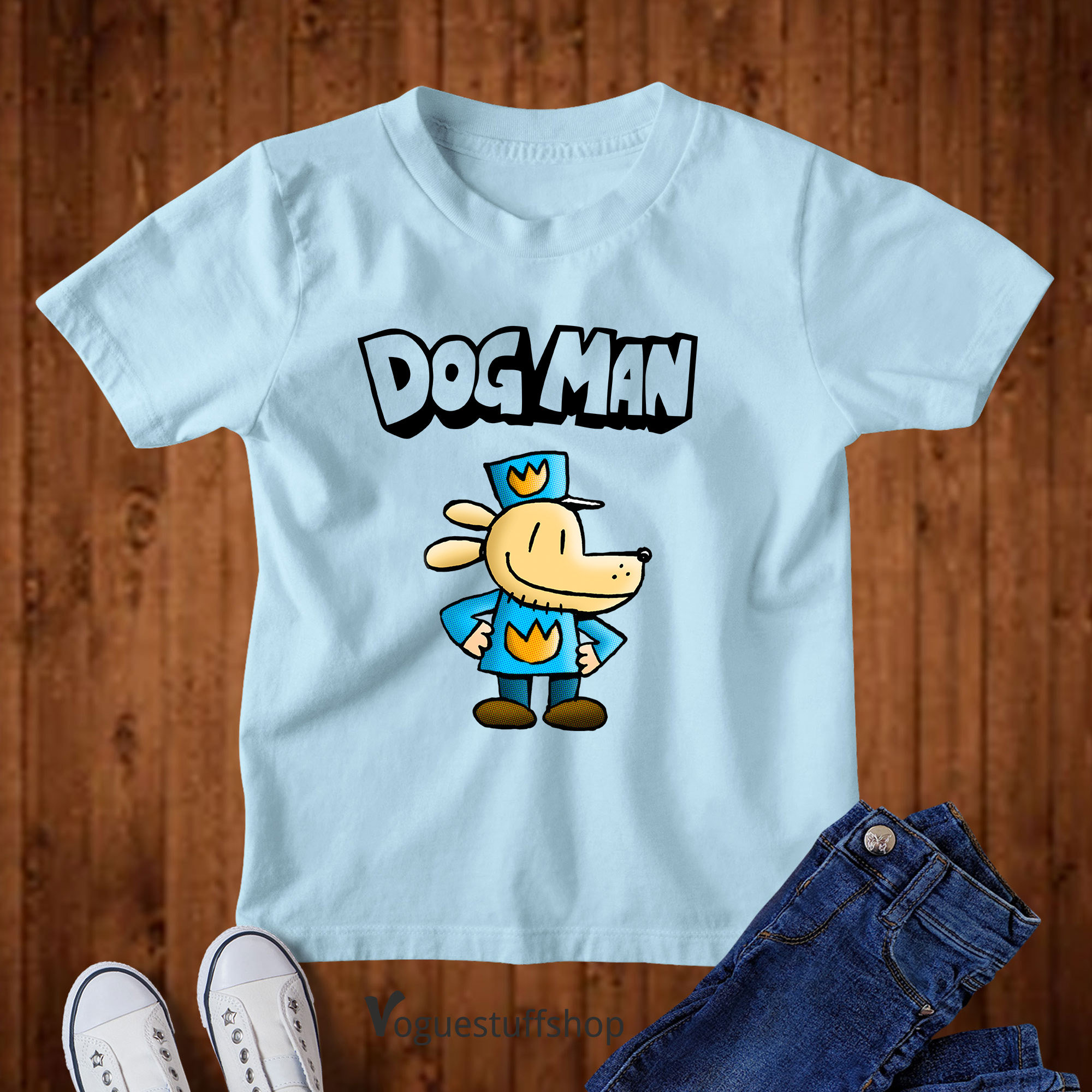 Personalised Dog Man T Shirt Kids Book Day Shirt Dogman Book Etsy