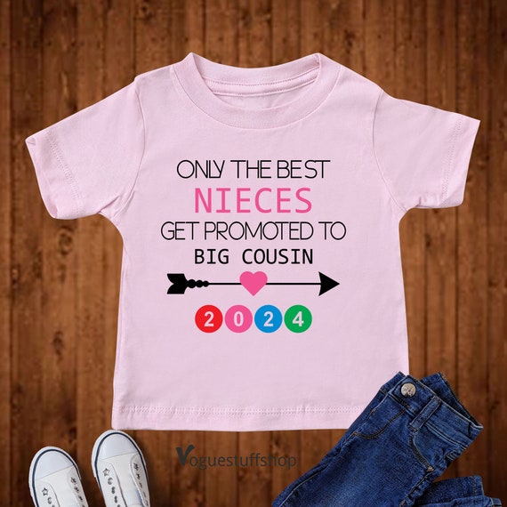 Nichten Shirt grote neef Shirts Alleen de beste nichtjes krijgen gepromoveerd tot grote neef 2024 Kids T Shirt neef Shirt grote neef aankondiging cadeau Etsy Belgie