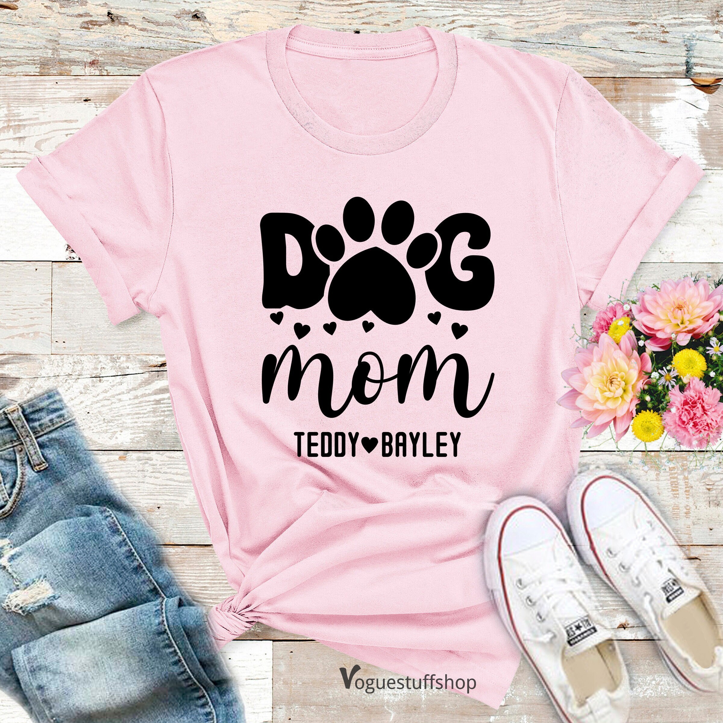 Happy birthday mom dog shirt online