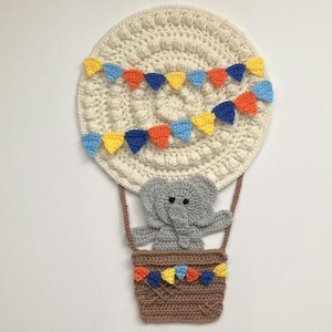 Hot Air Balloon Wall Hanging Crochet Pattern Instant Pdf Download