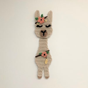 Lady Llama Crochet Applique Pattern Instant Pdf Download