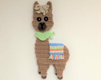 Llama Applique Crochet Pattern Instant Pdf Download