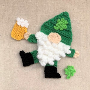 Patrick The Gnome Crochet Applique Pattern Instant Pdf Download