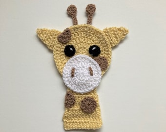 Plain Giraffe Head Crochet Applique Pattern Instant Pdf Download