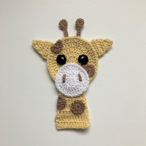 Plain Giraffe Head Crochet Applique Pattern Instant Pdf Download