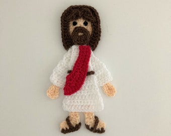 Jesus Crochet Applique Pattern Instant Pdf Download