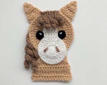 Horse Head Crochet Applique Pattern Instant Pdf Dwownload