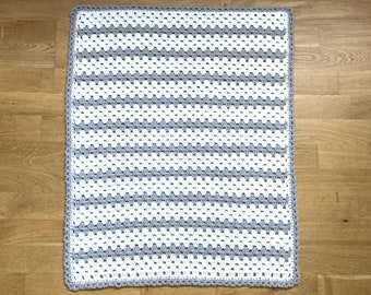 Granny Stripe Blanket Crochet pattern