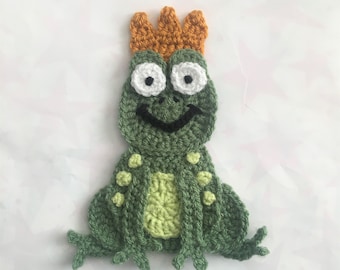 Crochet pattern - Frog prince - instant pdf download