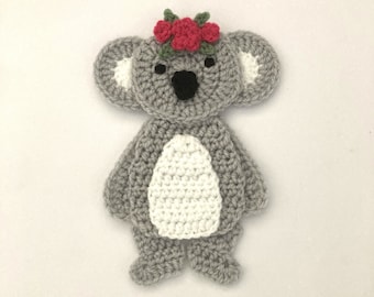 Patrón de apliques de ganchillo Koala Descarga instantánea en PDF