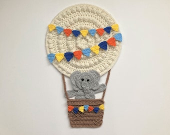 Hot Air Balloon Wall Hanging Crochet Pattern Instant Pdf Download